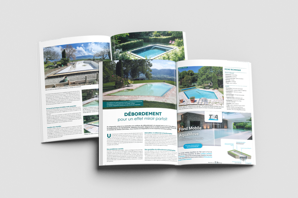 Couverture du magazine Côté Piscine Hors-Série Octobre-Novembre-Décembre 2024 mettant en avant une piscine miroir réalisée par Pernollet Paysage