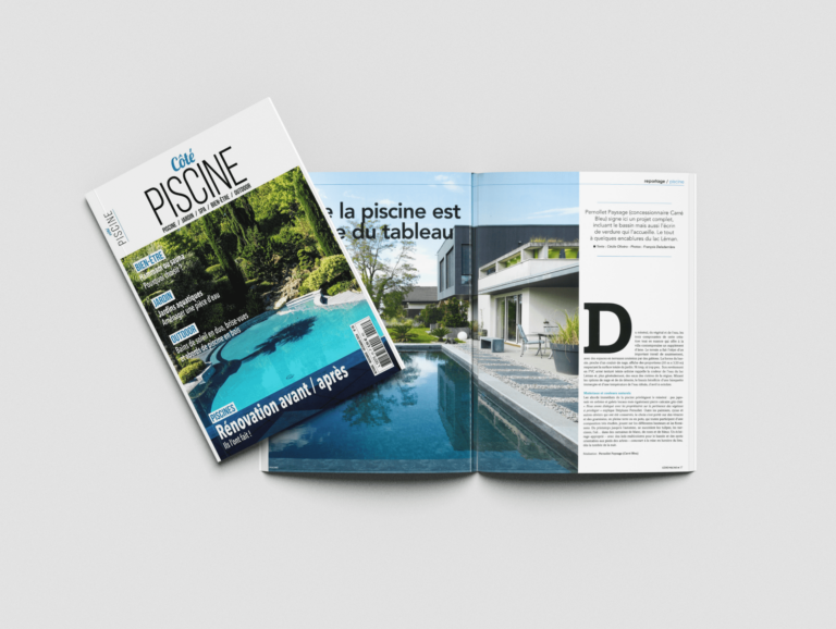 Couverture du magazine Côté Piscine Hors-Série Octobre-Novembre-Décembre 2024 présentant les réalisations de Pernollet Paysage